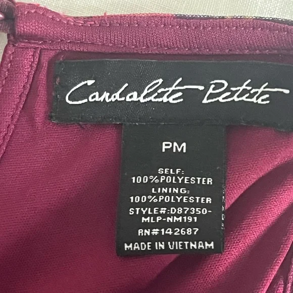 Candalite halter paisley midi or maxi dress PM PETITE Medium - Picture 3 of 11